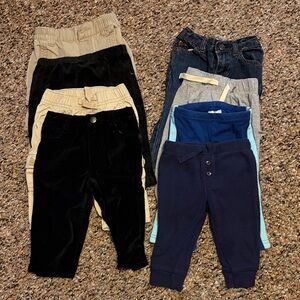 Mixed Pack of Kids Bottoms in Black, Navy, Beige, Gray and Blue
